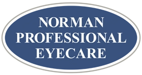 Norman Professional Eyecare logo in a blue circle.